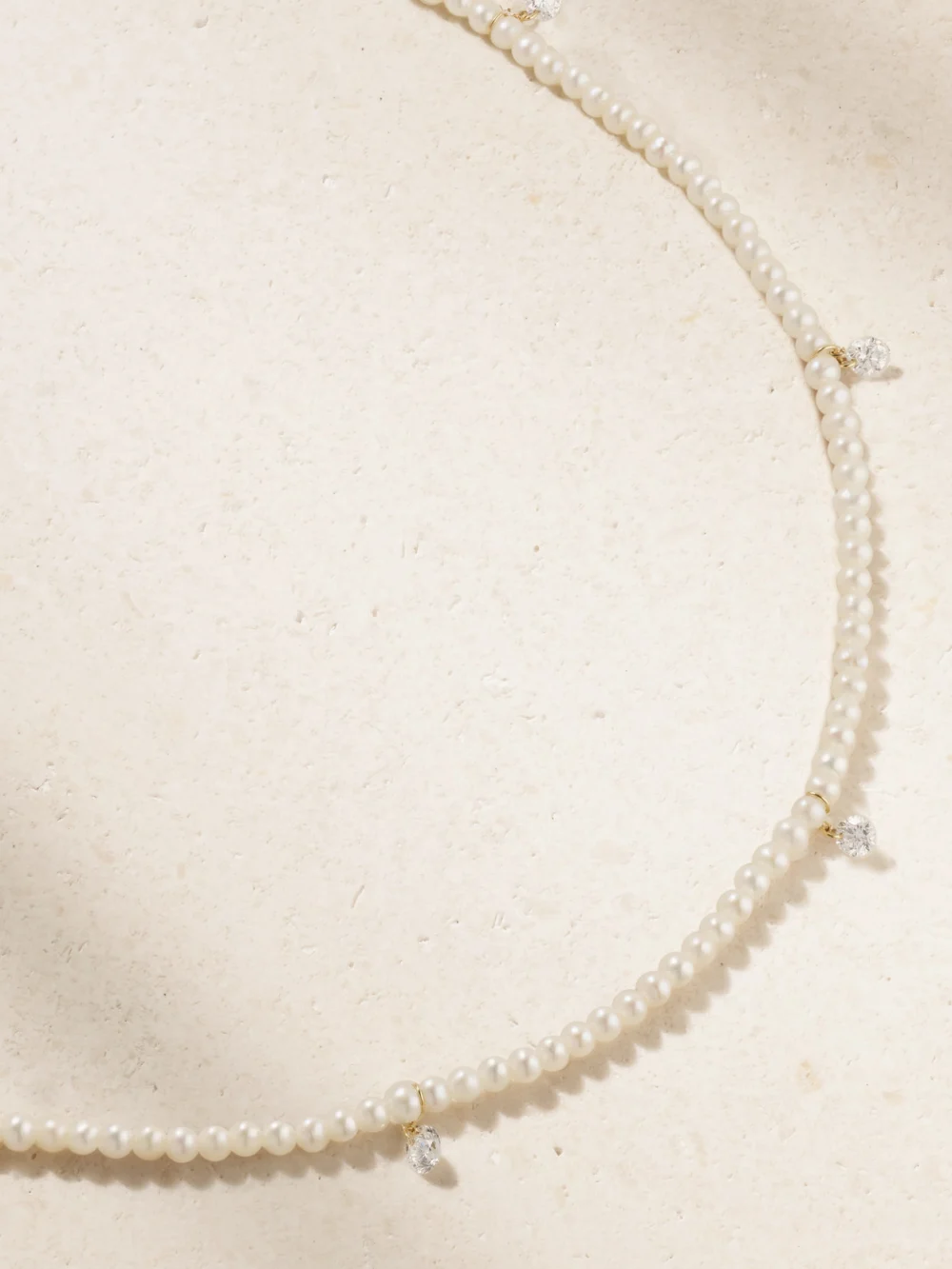 Persée 18-karat Gold, Pearl and Diamond Necklace