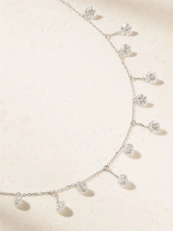 Persée 18-karat White Gold Diamond Necklace