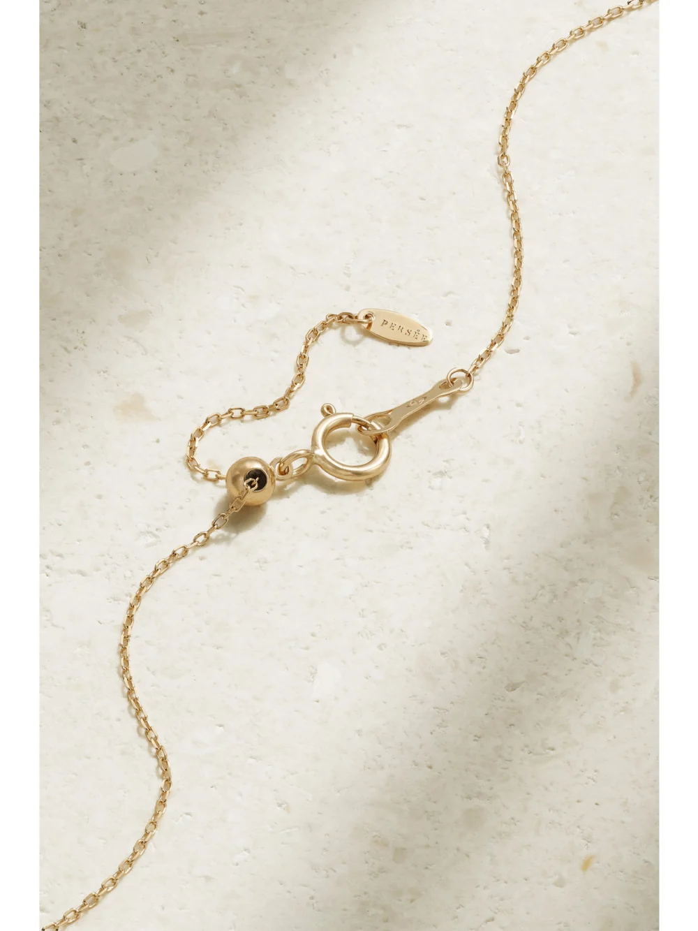 Back view of the Persée Amour 18-karat Gold Diamond Necklace