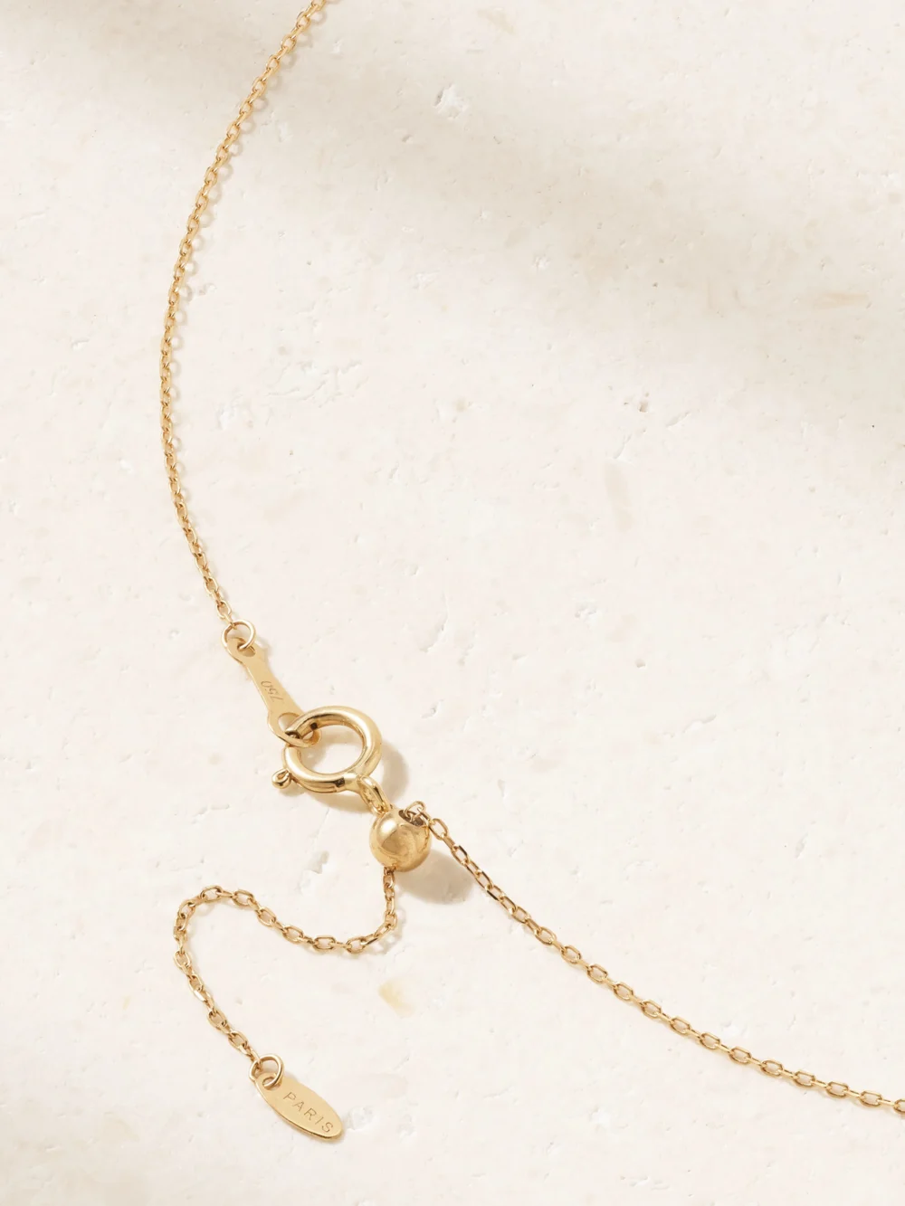 Back view of the Persée Astrology 18-karat Gold Diamond Necklace