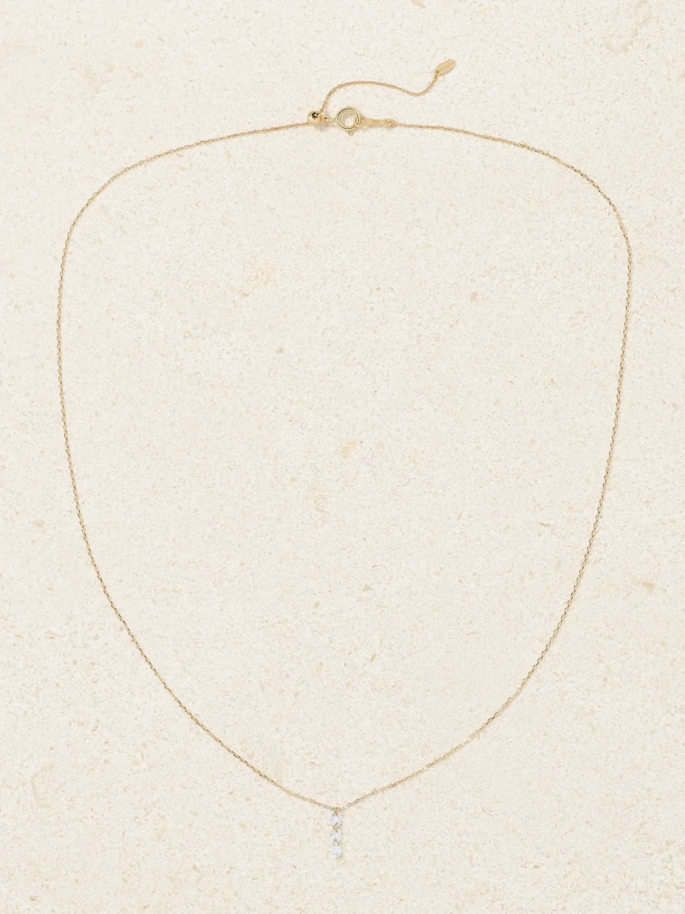 Close-up detail of the Persée Danaé 18-karat Gold Diamond Necklace