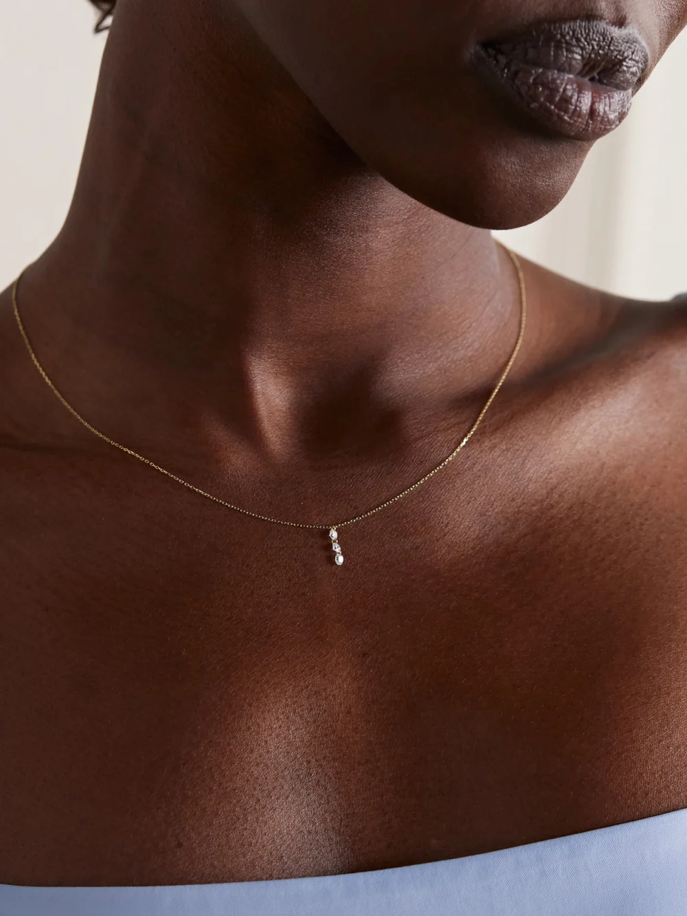 Persée Danaé 18-karat Gold Diamond Necklace, styled view