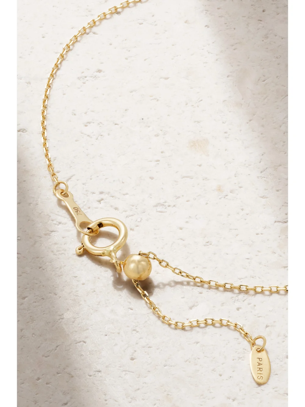 Back view of the Persée Evil Eye 18-karat Gold Diamond Bracelet