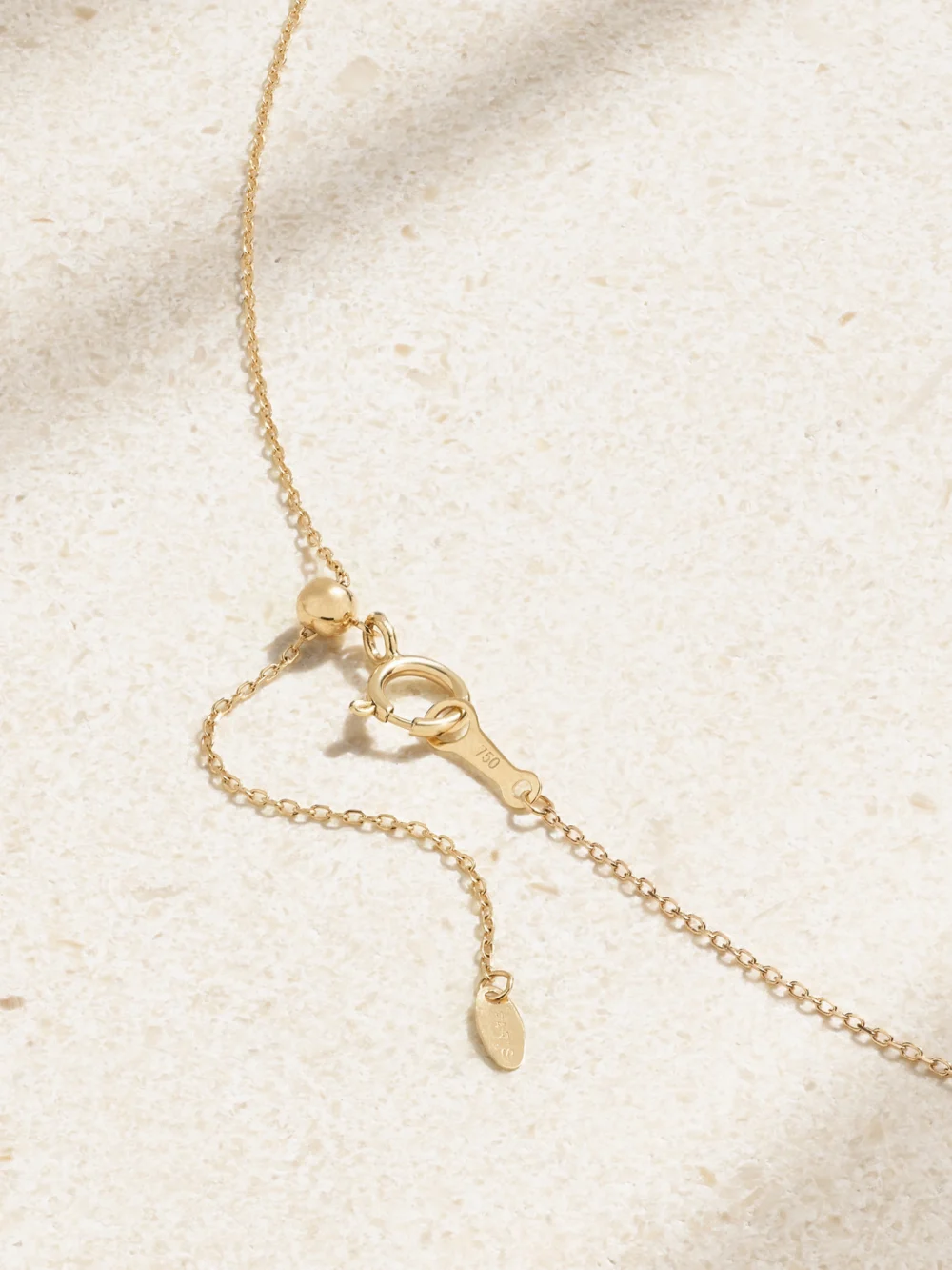 Back view of the Persée Séléné 18-karat Gold Diamond Necklace