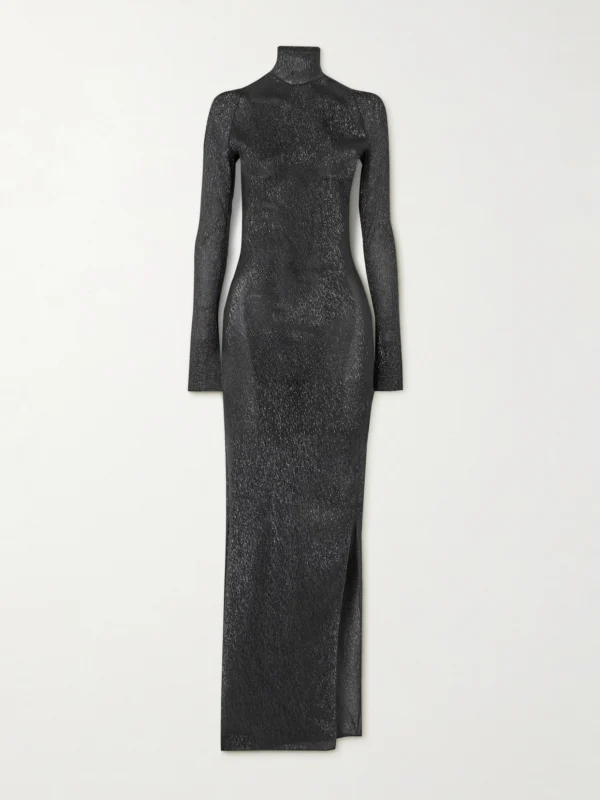Petar Petrov Treasure Metallic Silk-blend Maxi Dress