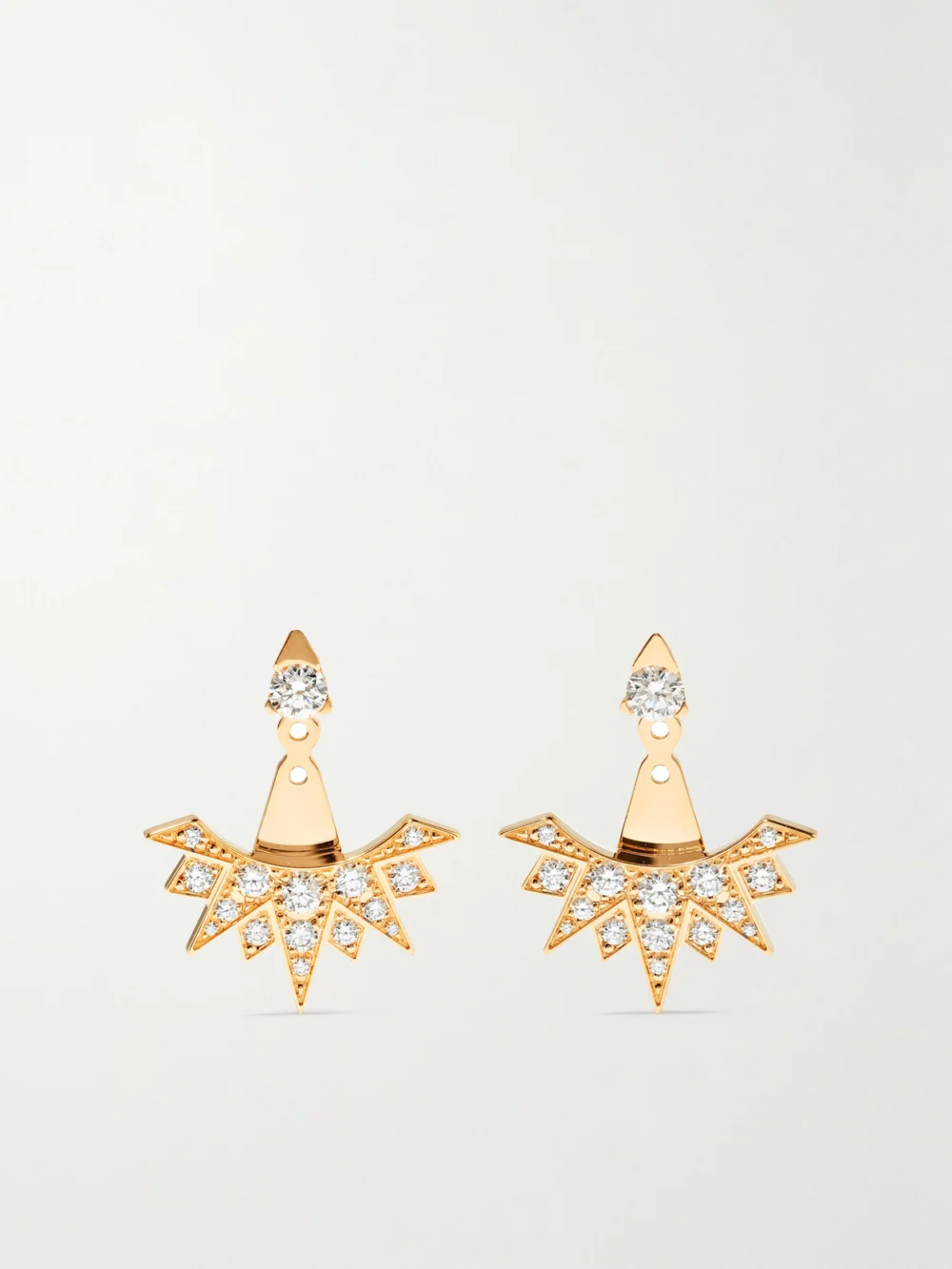 Piaget Sunlight 18-karat Rose Gold Diamond Earrings