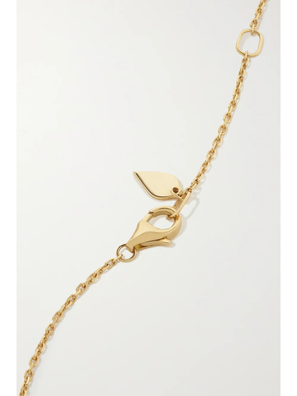 Back view of the Piaget Sunlight Rose Gold, Emerald and Diamond Necklace