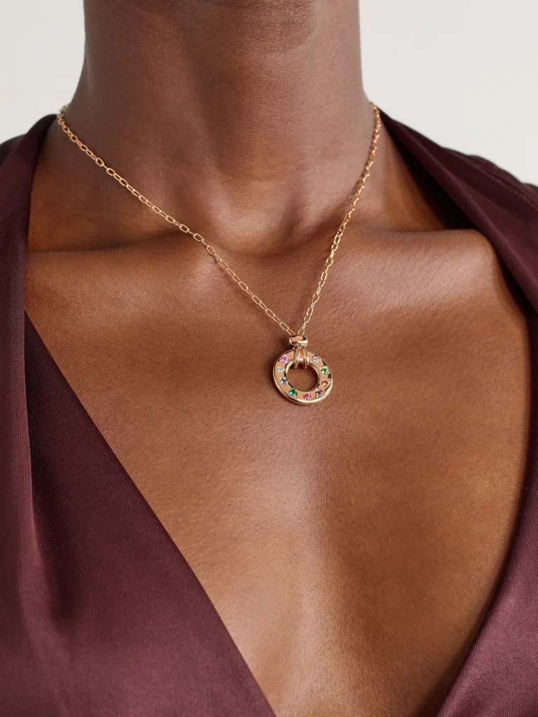 Pomellato Iconica Reversible 18-karat Rose Gold Multi-stone Necklace