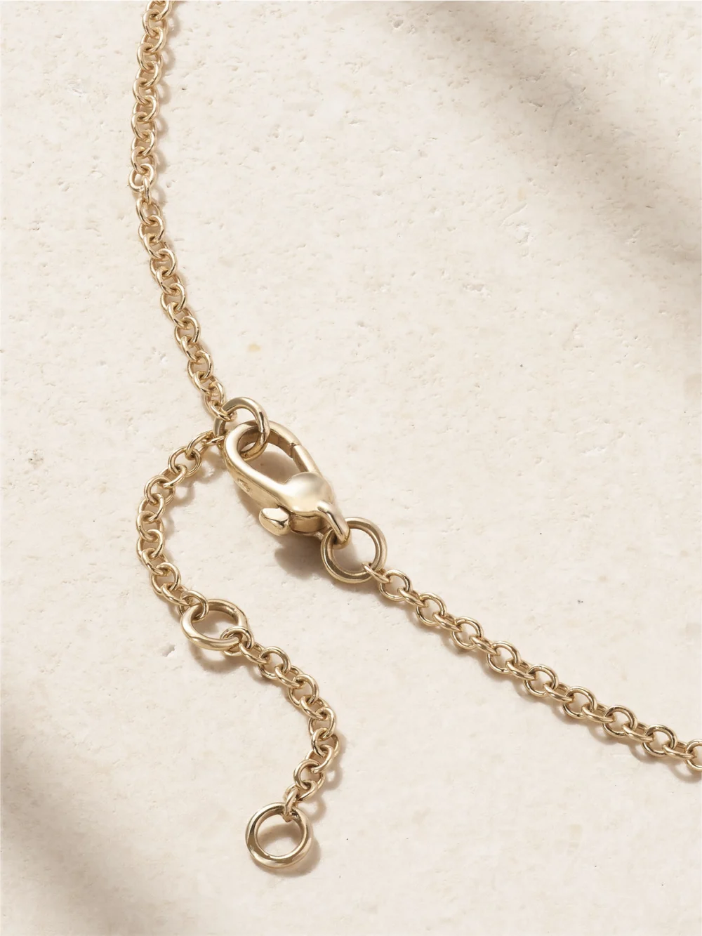 Back view of the Pomellato Nudo 18-karat Gold and White Gold Diamond Necklace