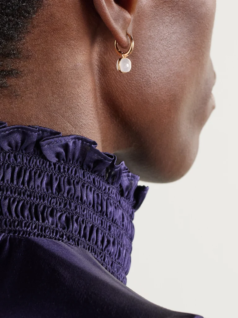 Pomellato Nudo 18-karat Rose Gold Quartz Earrings