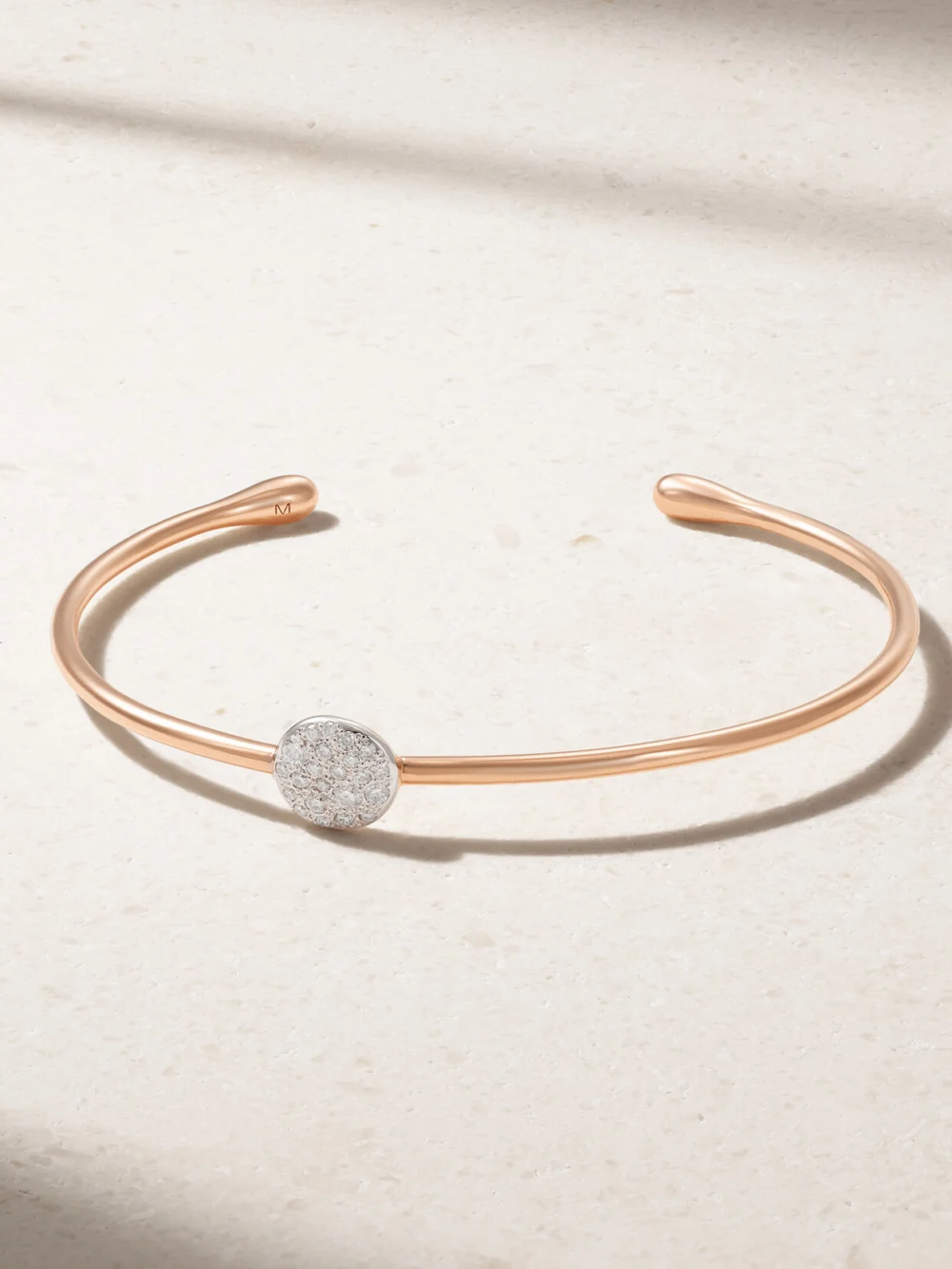 Pomellato Rhodium-plated 18-karat Rose Gold Diamond Cuff in l