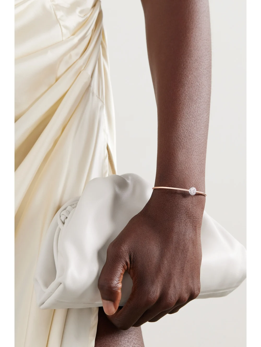 Pomellato Rhodium-plated 18-karat Rose Gold Diamond Cuff, styled view