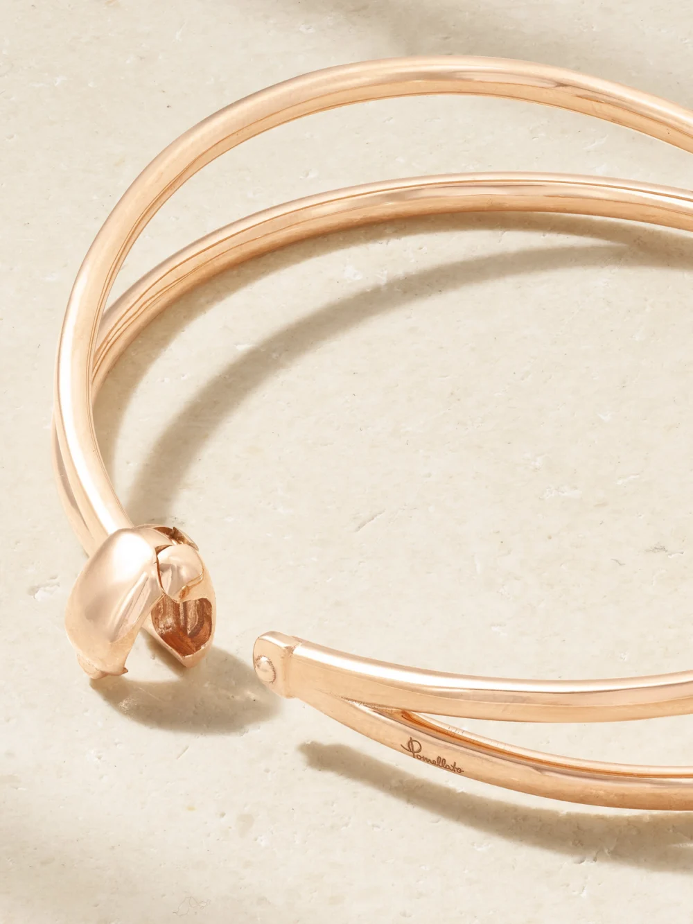 Back view of the Pomellato Together 18-karat Rose Gold Bangle