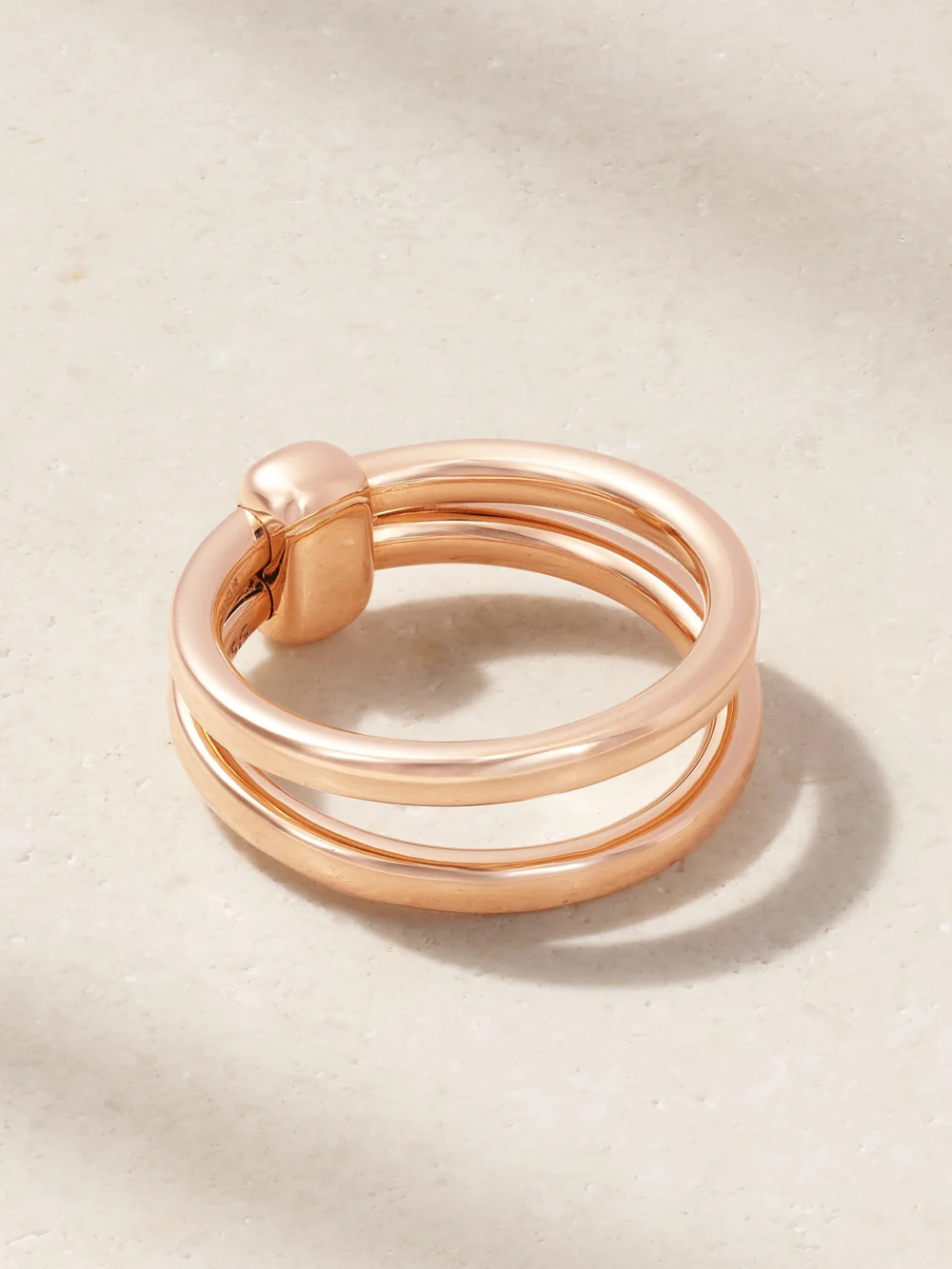 Back view of the Pomellato Together 18-karat Rose Gold Ring