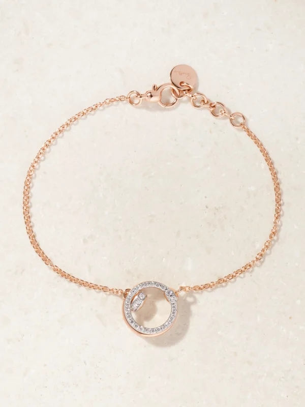 Pomellato Together Rhodium-plated 18-karat Rose Gold Diamond Bracelet