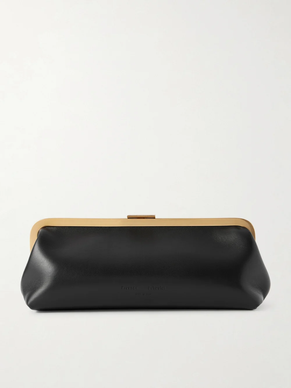 Proenza Schouler Amory Leather Clutch in black