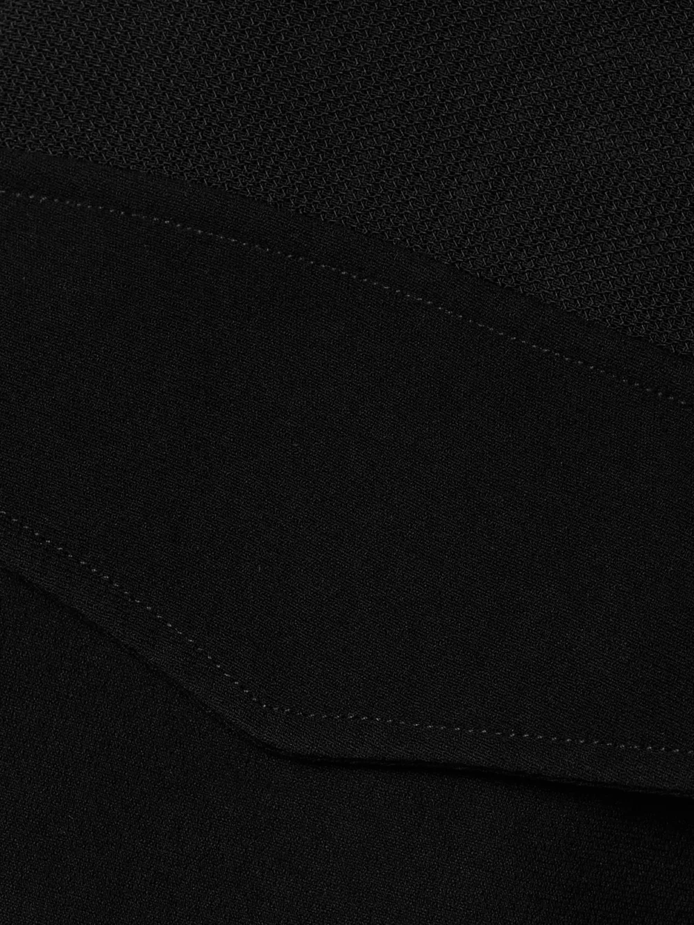 Close-up detail of the Proenza Schouler Emory Convertible Mesh and Woven Wrap Maxi Dress