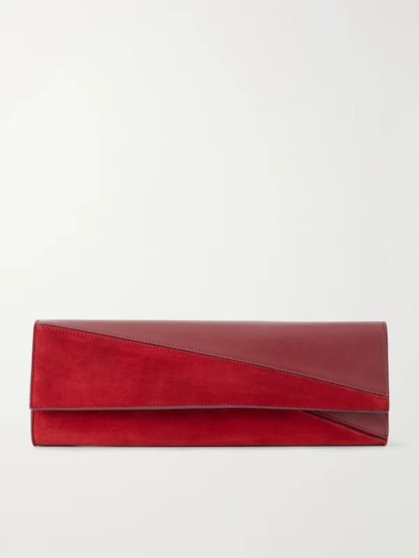 Proenza Schouler Hex Leather and Suede Clutch