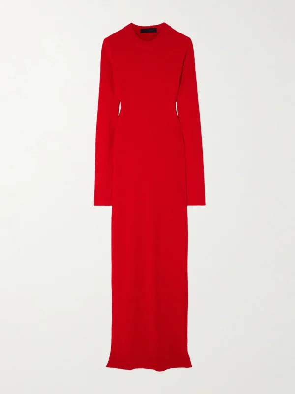 Proenza Schouler Lara Convertible Cutout Bouclé Maxi Dress