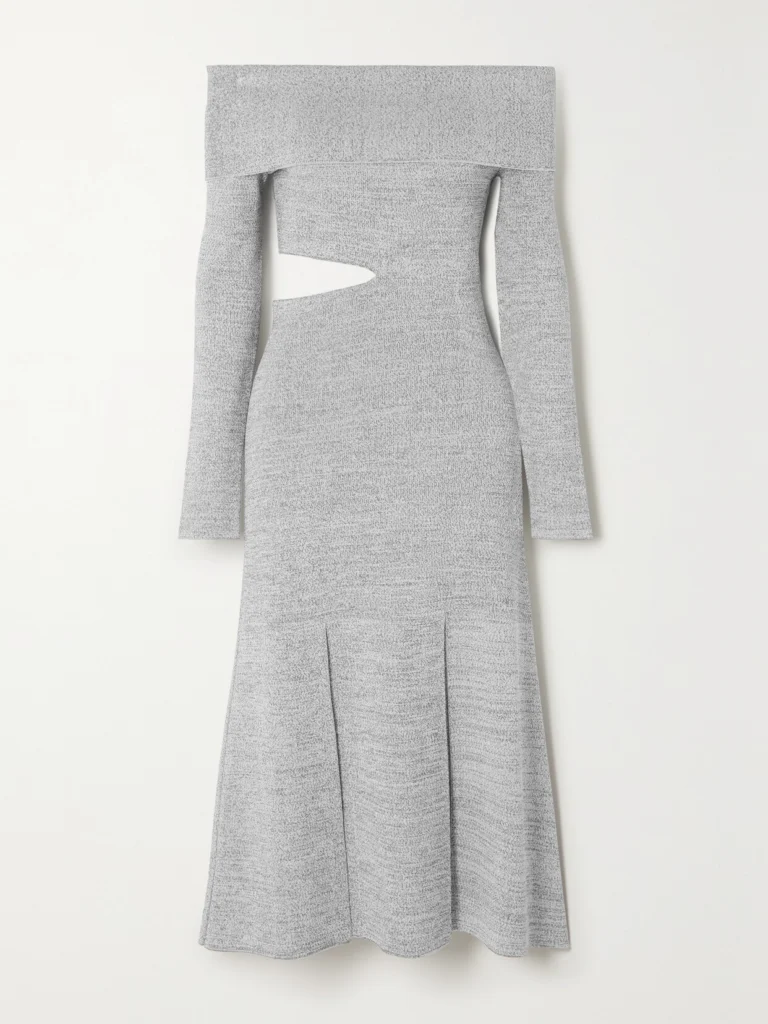 Proenza Schouler Off-the-shoulder Cutout Stretch-knit Maxi Dress