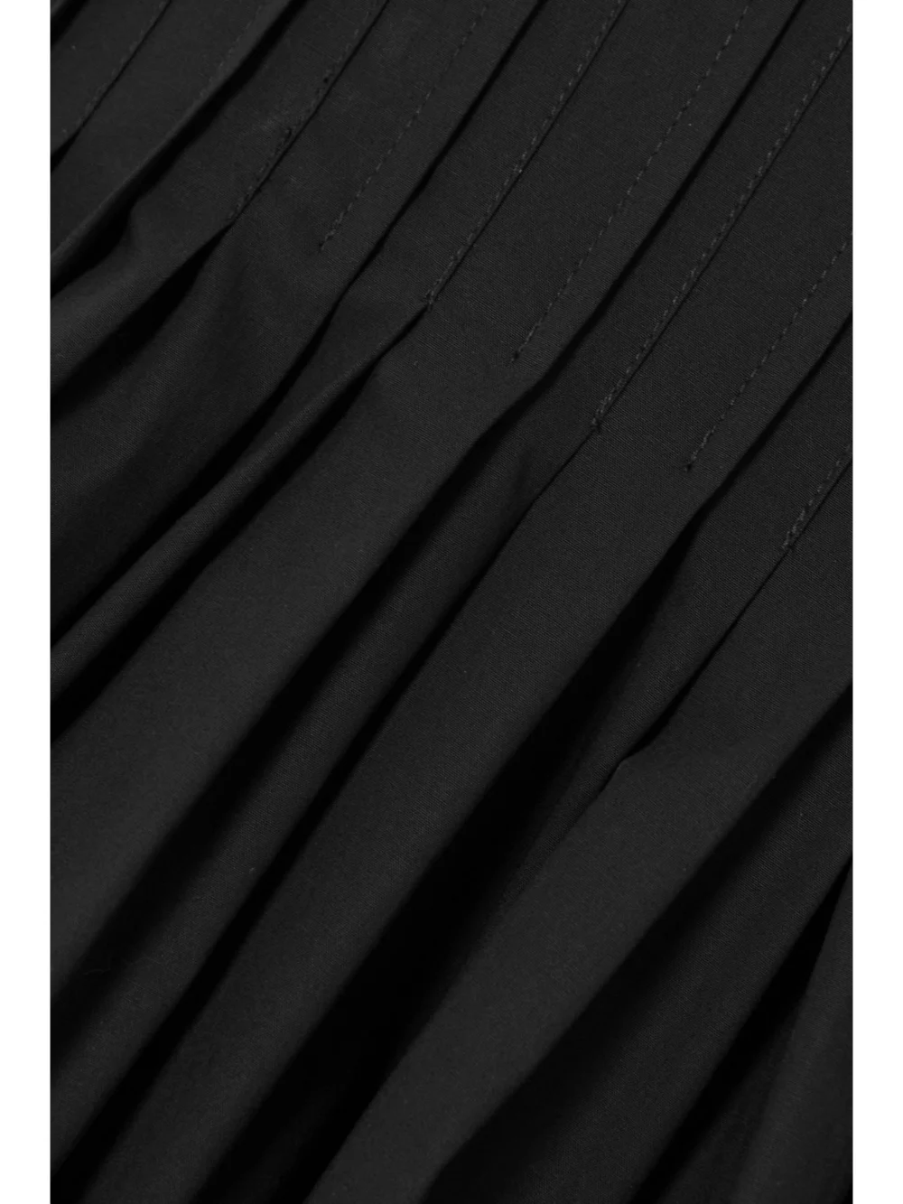 Close-up detail of the Proenza Schouler Pintucked Cotton-blend Poplin Midi Dress