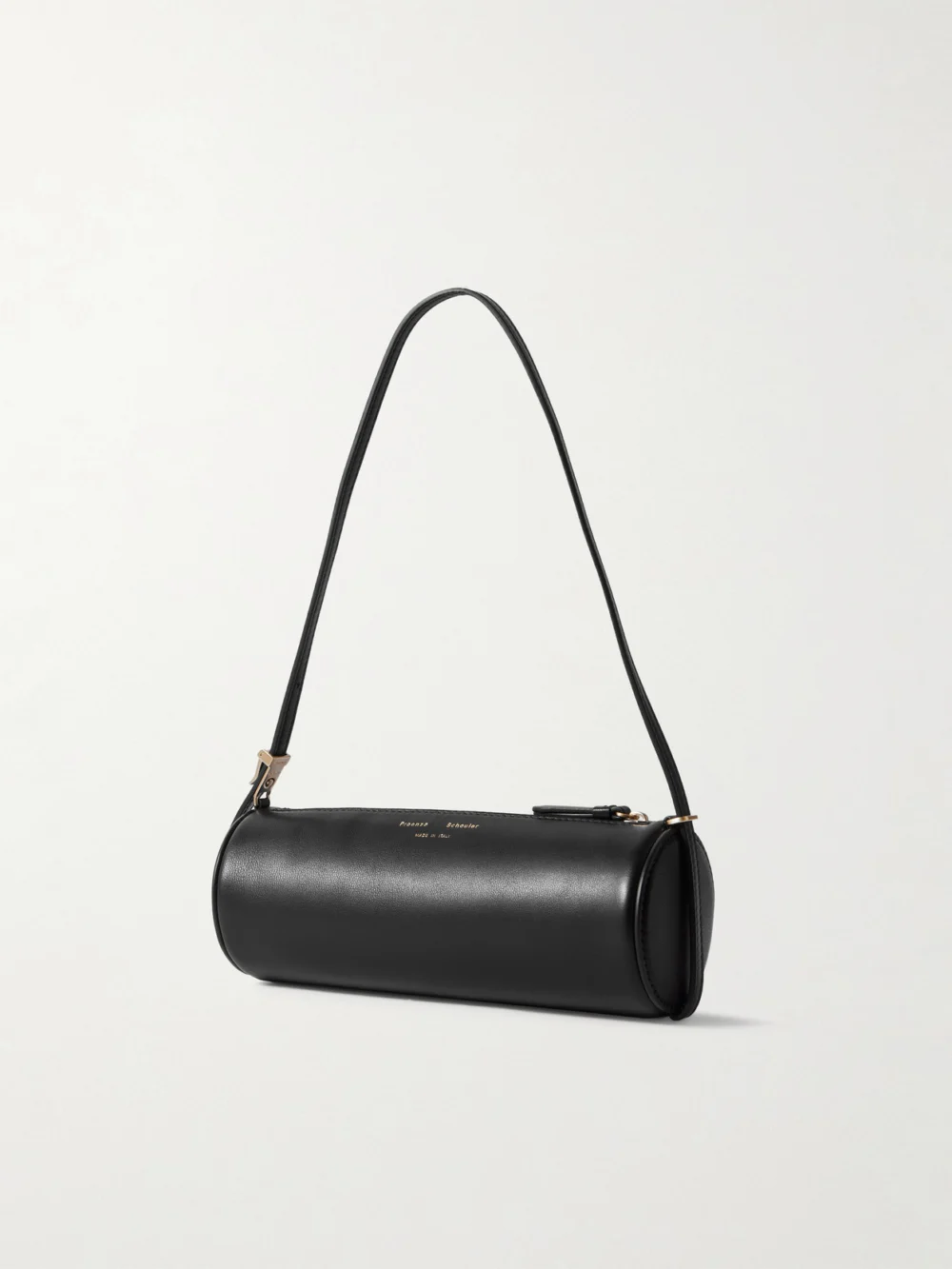 Back view of the Proenza Schouler Silo Textured-leather Shoulder Bag