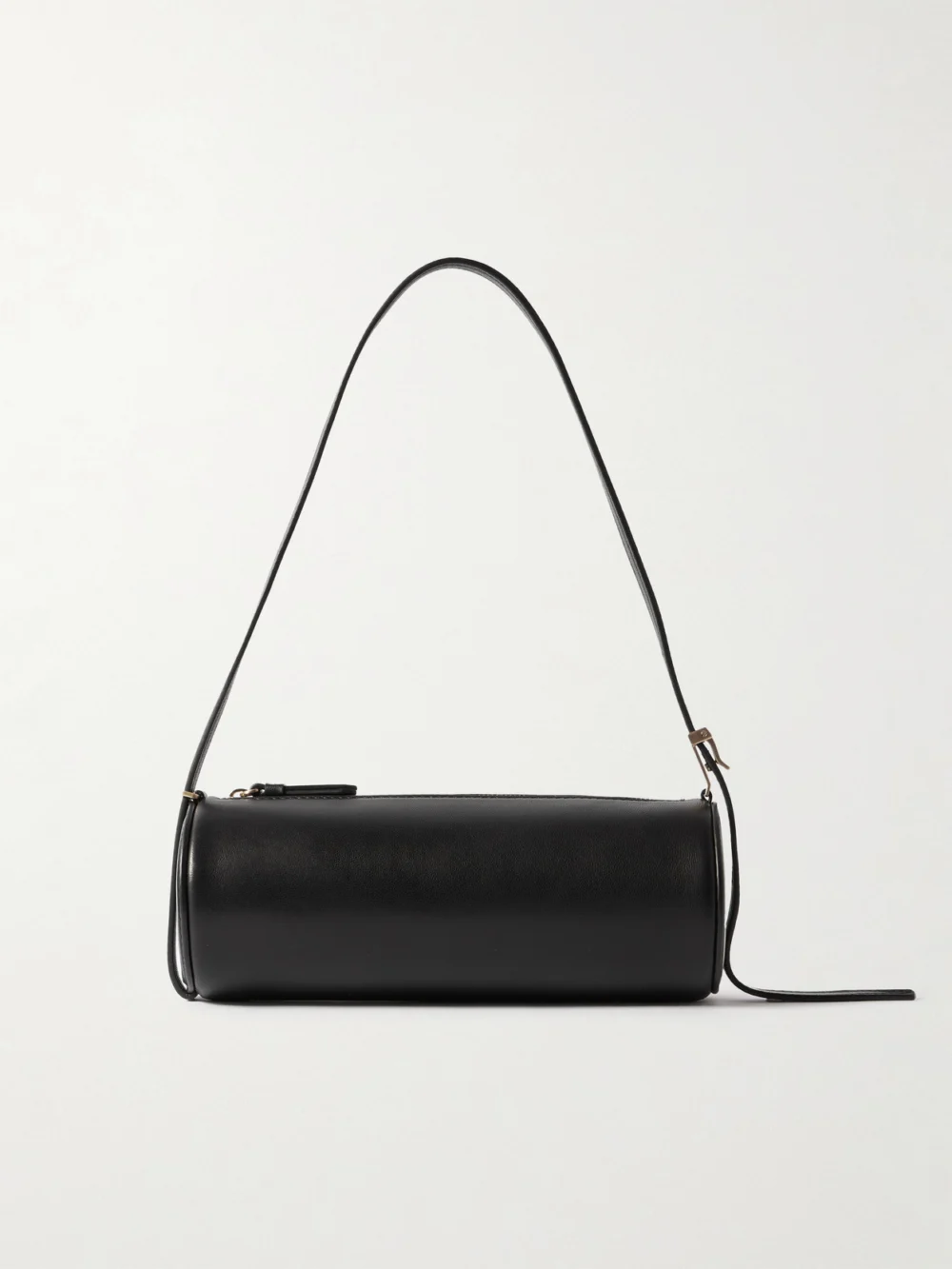 Proenza Schouler Silo Textured-leather Shoulder Bag in black