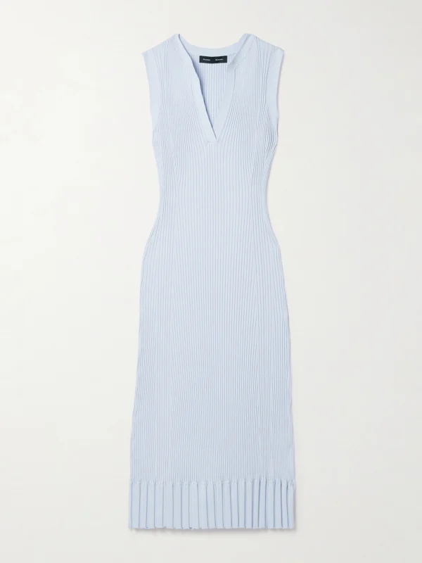 Proenza Schouler Tatum Ribbed-knit Midi Dress