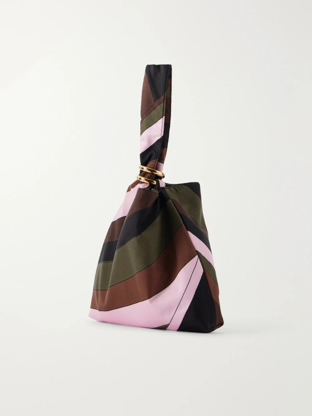 Back view of the Pucci Emilio Printed Silk-twill Clutch Bag