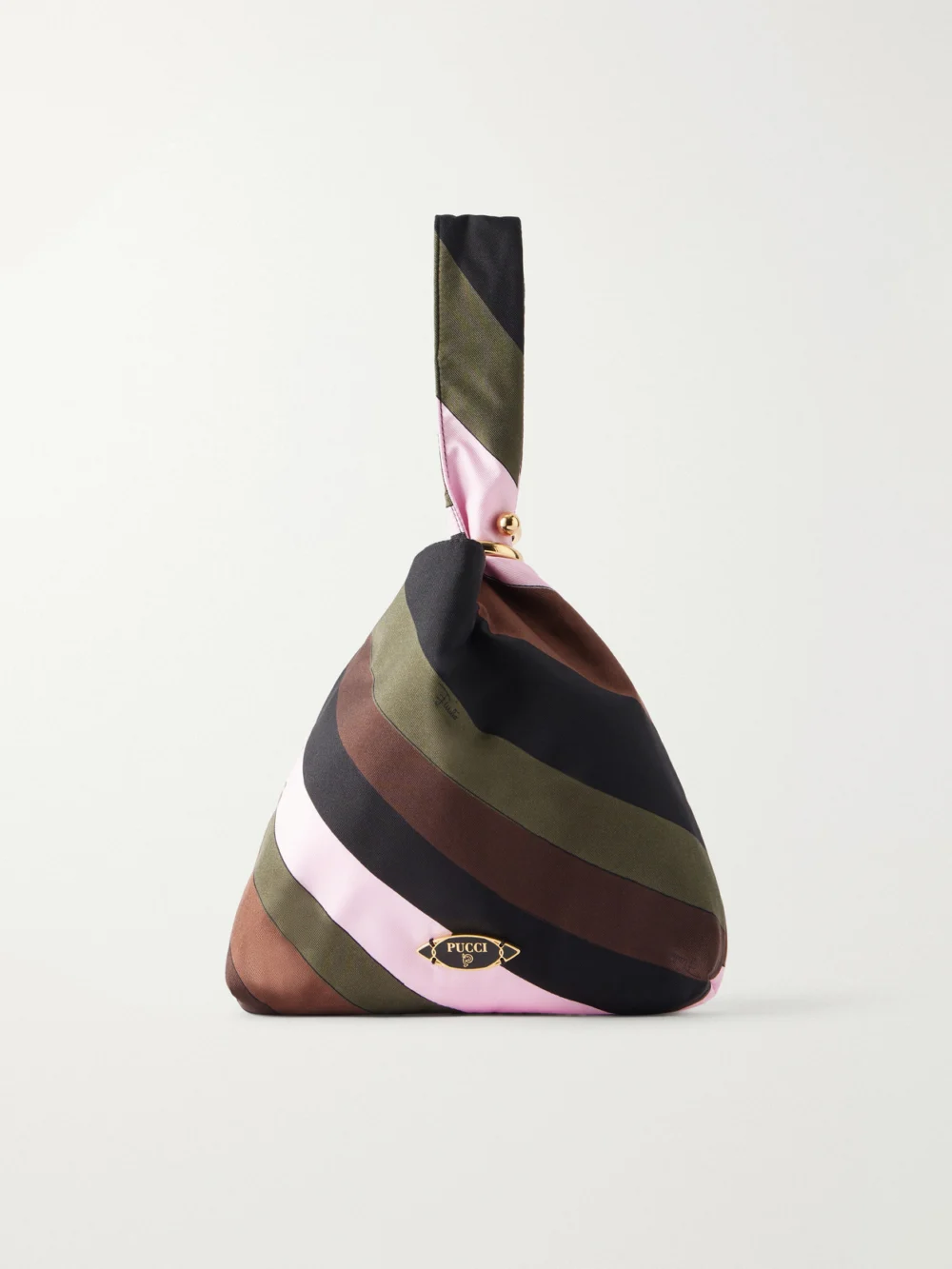 Pucci Emilio Printed Silk-twill Clutch Bag in multi