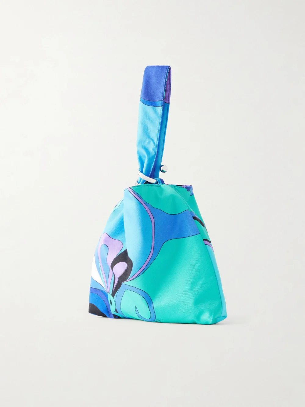 Back view of the Pucci Emilio Printed Silk Twill Clutch Bag