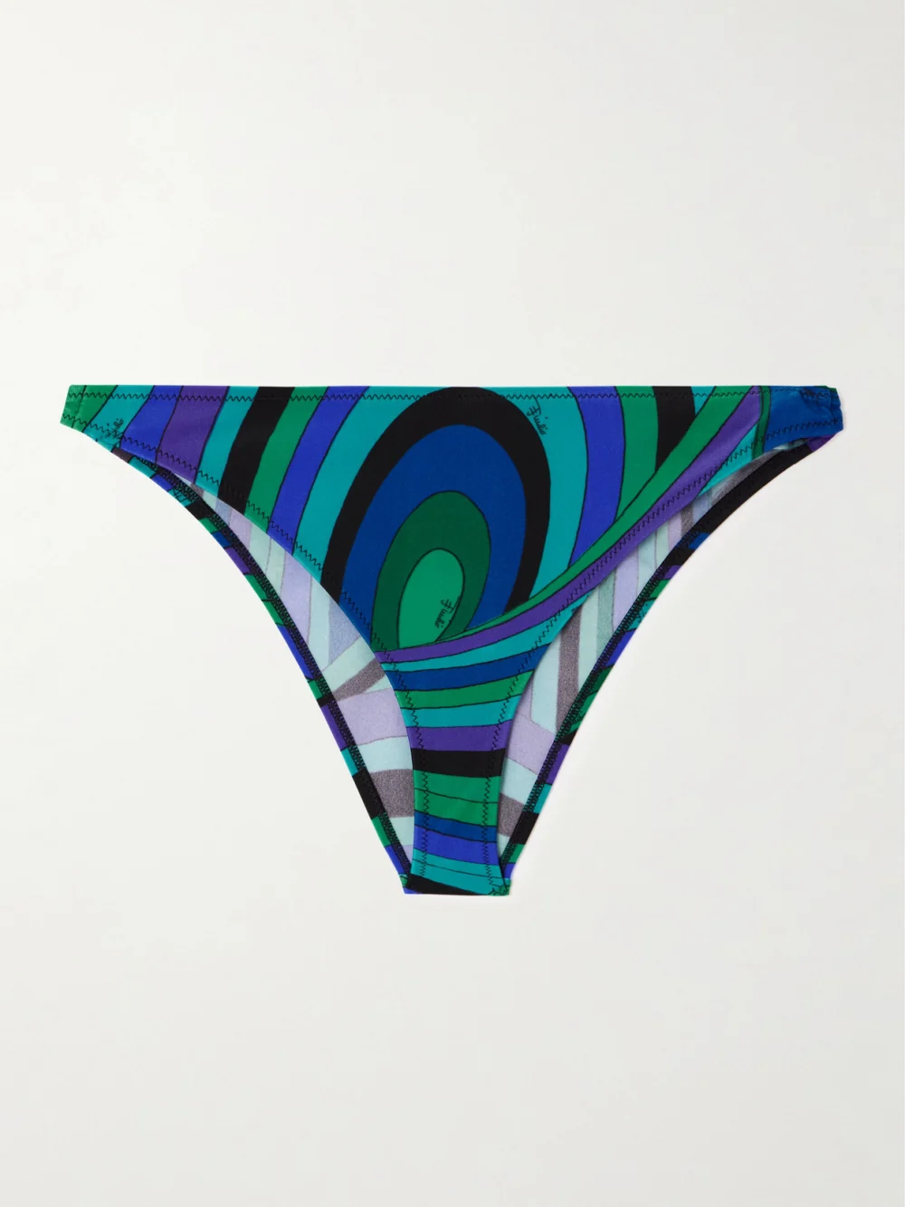 Pucci Iride Baby Printed Bikini Briefs in blue