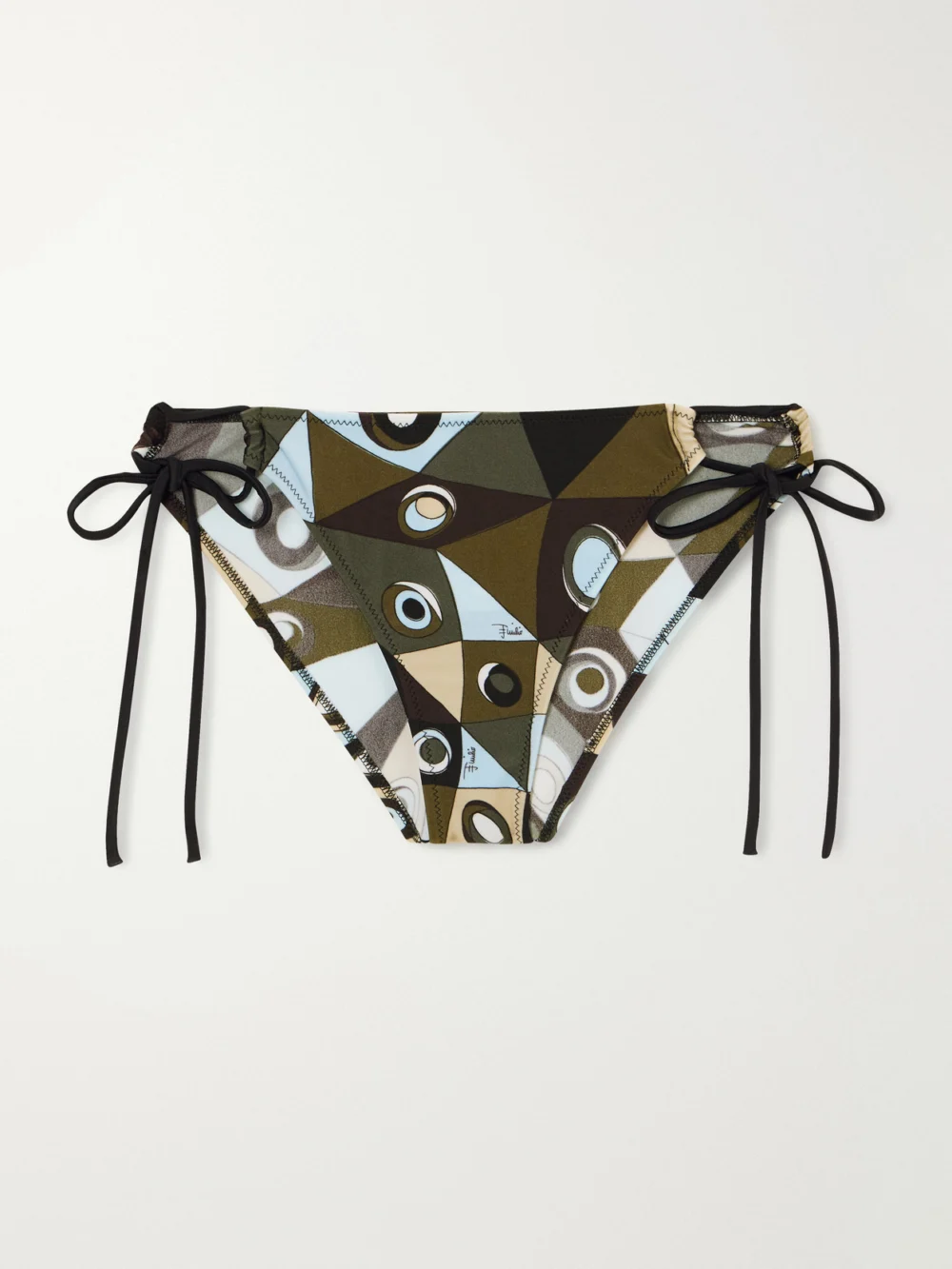 Pucci Printed Bikini Briefs in army green