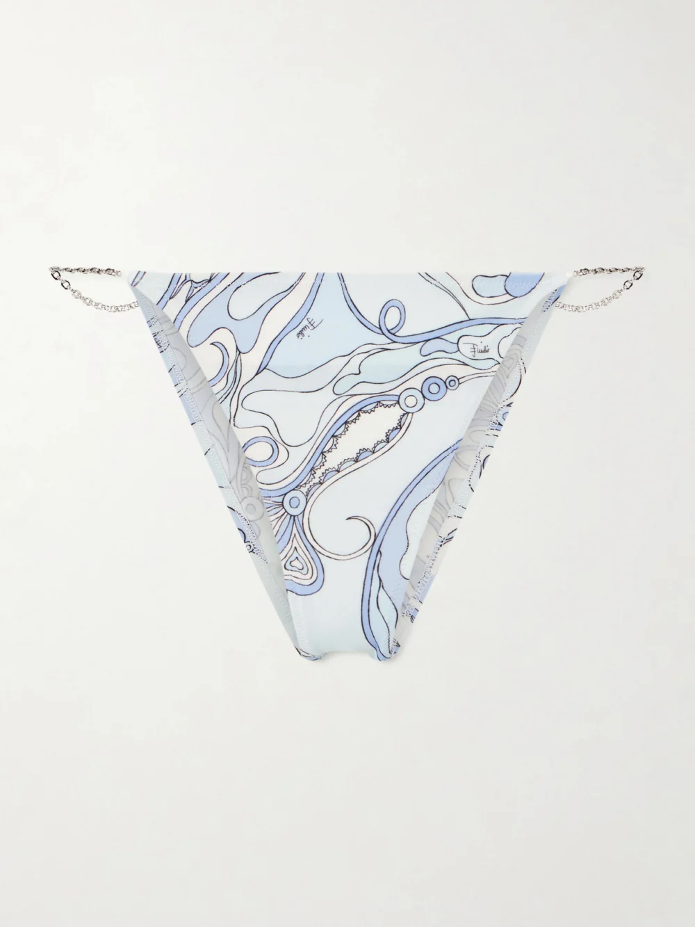Pucci Printed Bikini Briefs in blue