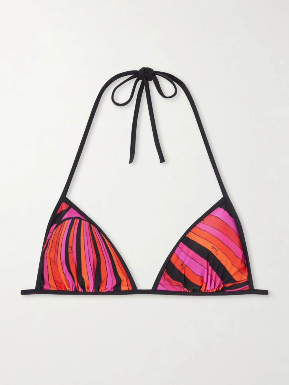Pucci Printed Bikini Top in bright pink