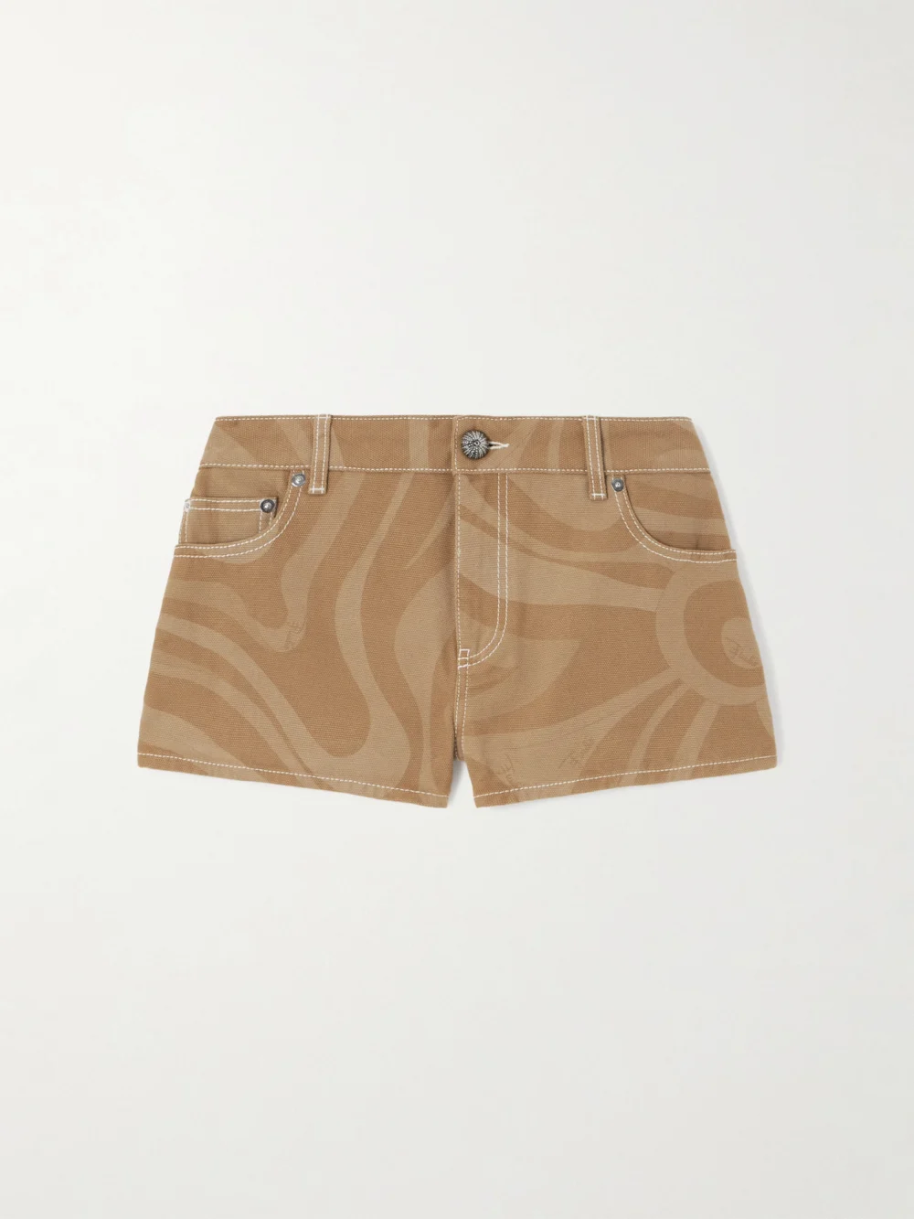 Pucci Printed Cotton-canvas Shorts in beige