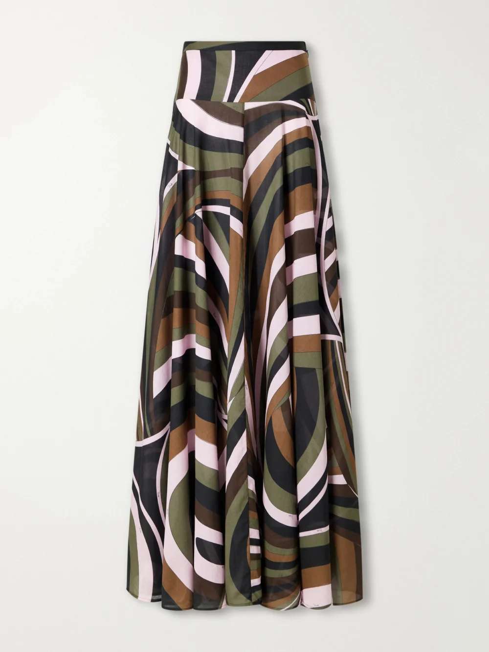 Pucci Printed Cotton-muslin Maxi Skirt in multi