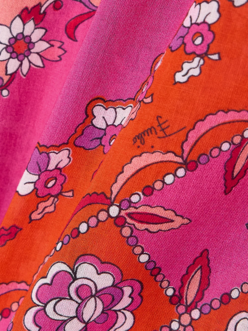 Close-up detail of the Pucci Printed Cotton-muslin Shirt