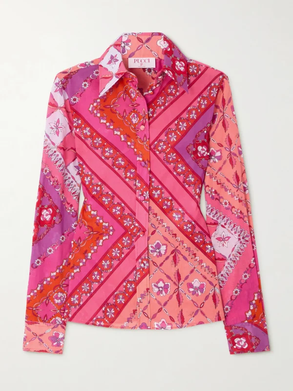 Pucci Printed Cotton-muslin Shirt