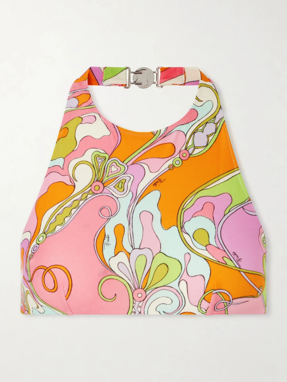 Pucci Printed Halterneck Bikini in pink