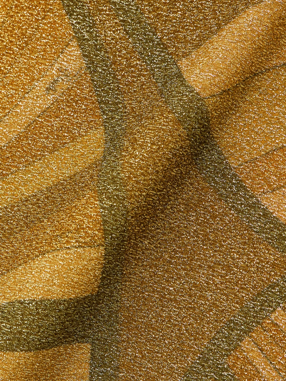 Close-up detail of the Pucci Printed Metallic Jersey Midi Skirt