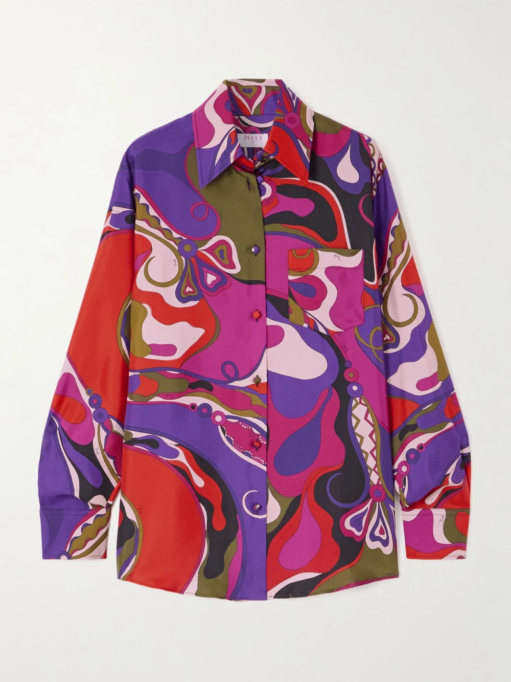 Pucci Printed Silk Shirt in multi