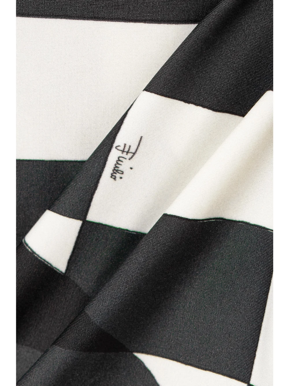 Close-up detail of the Pucci Printed Stretch-jersey Skirt