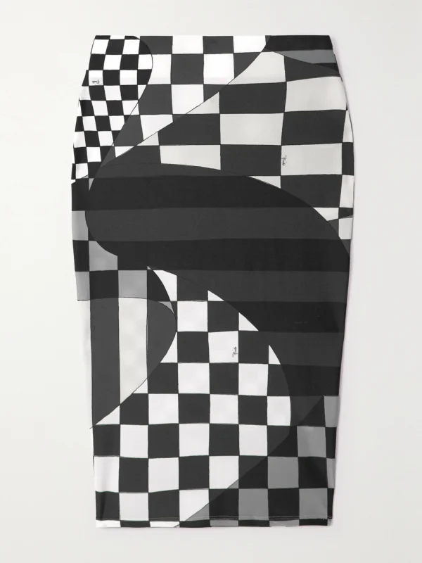 Pucci Printed Stretch-jersey Skirt
