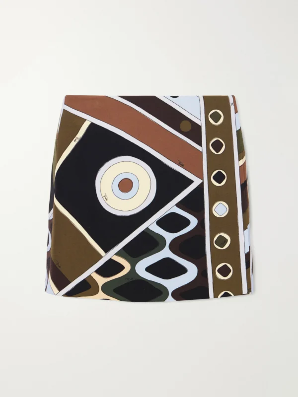 Pucci Printed Wool Mini Skirt