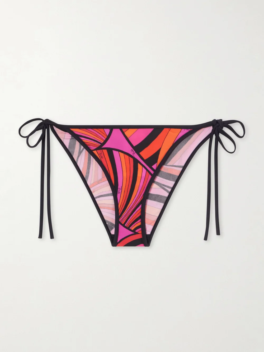 Pucci Striped Bikini Briefs in bright pink