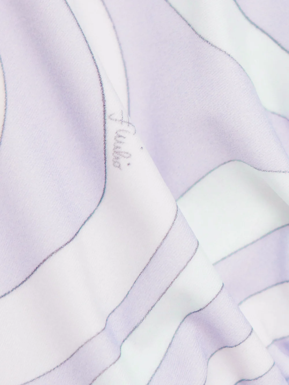 Close-up detail of the Pucci Triangle Bikini Top