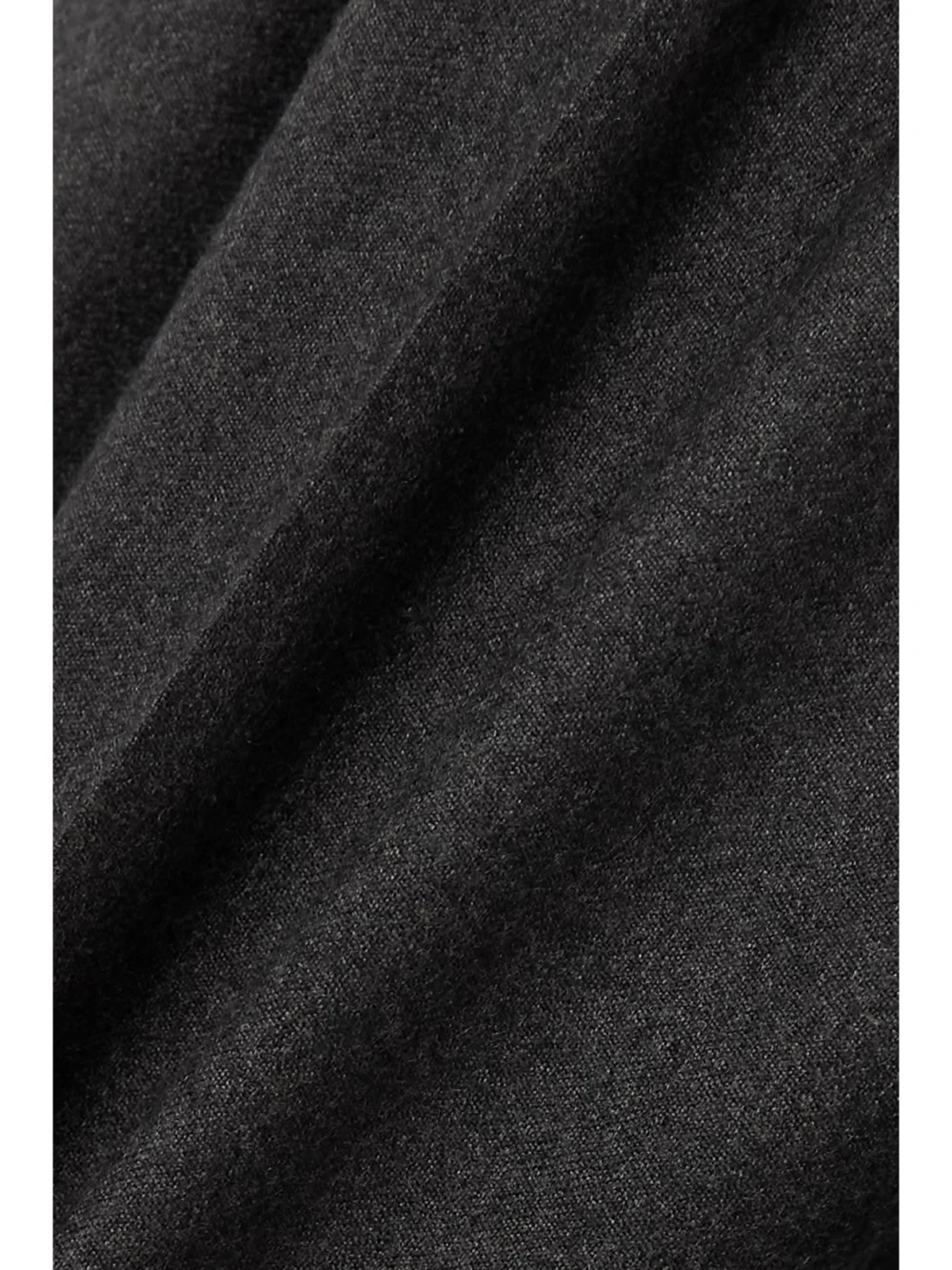 Close-up detail of the Purdey Cropped Pleated Cotton-flannel Tapered Pants
