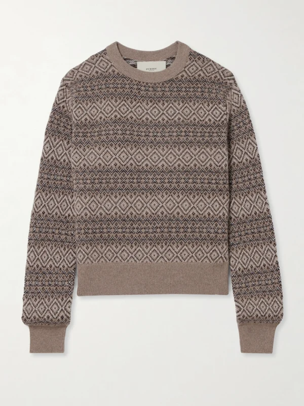 Purdey Kirkstone Fair Isle Cashmere Sweater