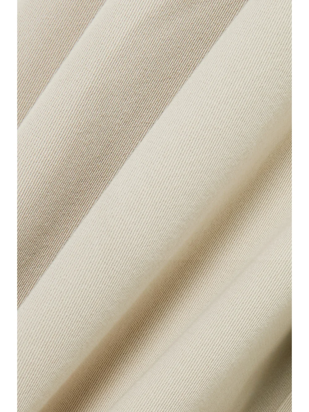 Close-up detail of the Purdey Pleated Cotton-twill Wide-leg Pants